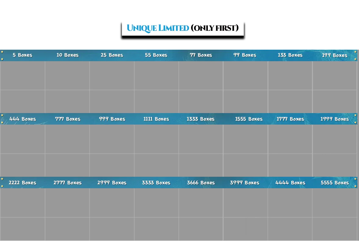 limited rewards frame