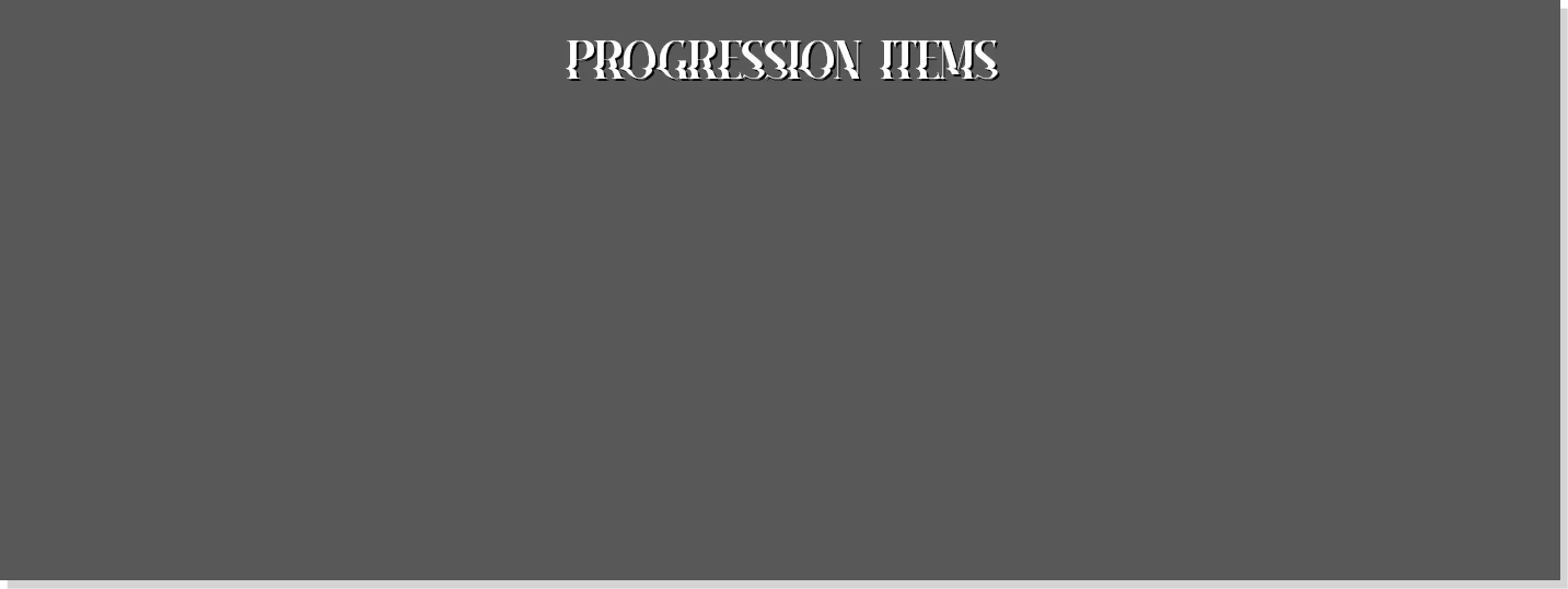 Progression Items back frame